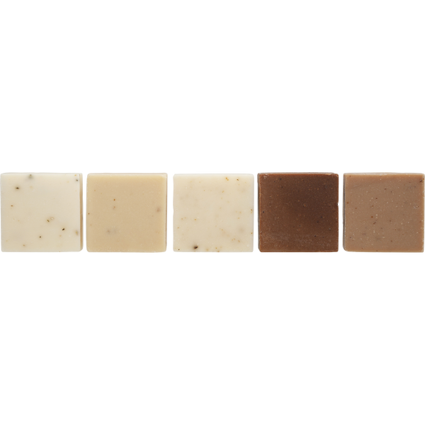 Lovery Variety by Lovery, 5 Pc Goat Milk Soap Bar Set With Eucalyptus & Hydrangea Rose & Lavender & Moroccan Vanilla & Patchouli Sandalwood And All Are 5 oz