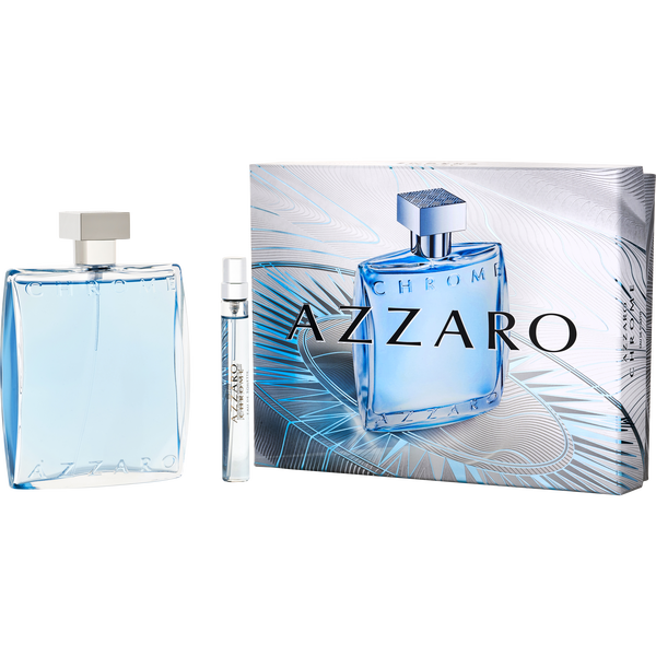 Chrome by Azzaro, Eau De Toilette Spray 6.8 oz & Eau De Toilette Spray 0.34 oz Mini