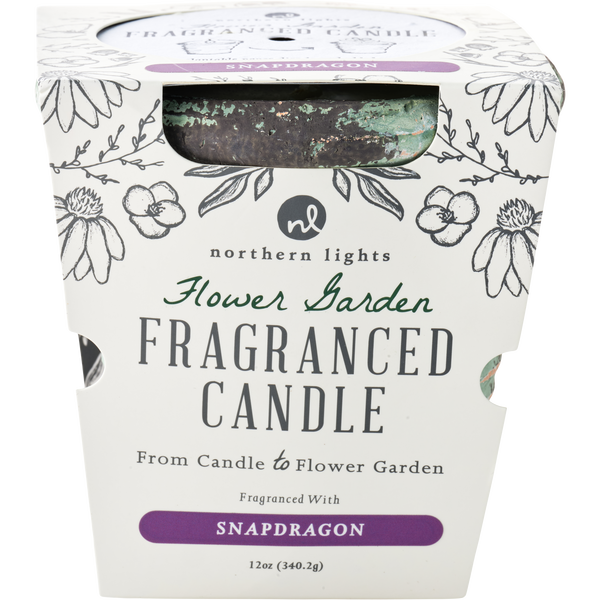 Flower Garden Snapdragon by Northern Lights, Fragranced Candle 12 oz
