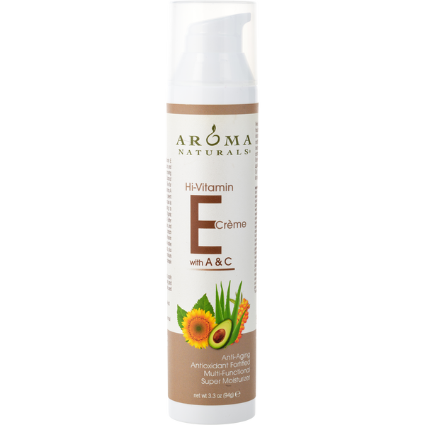 Vitamin E Creme Aromatherapy by Aroma Naturals, Hi-Vitamin E Creme With A & C