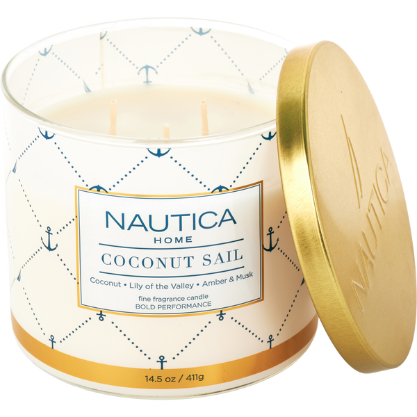 Nautica Coconut Sail by Nautica, Scented Candle 14.5 oz