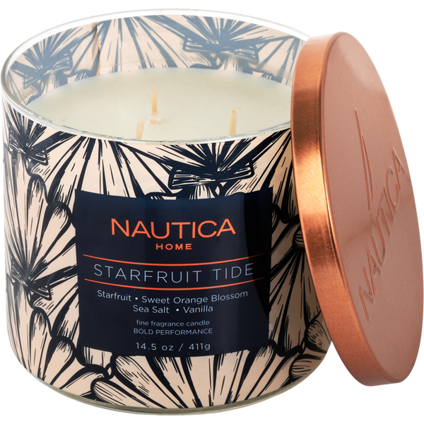 Nautica Starfruit Tide by Nautica, Scented Candle 14.5 oz