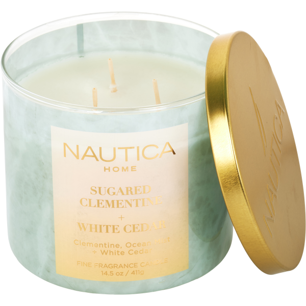 Nautica Sugared Clementine by Nautica, Scented Candle 14.5 oz