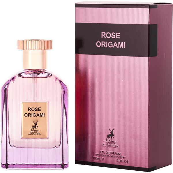 Maison Alhambra Rose Origami by Maison Alhambra, Eau De Parfum Spray 3.4 oz, image 1 of 2