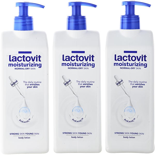 Lactovit Moisturizing Body Lotion --3x400ml/13.52oz | Free US