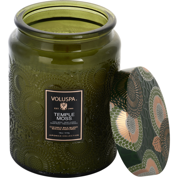 Voluspa Temple Moss by Voluspa, Large Jar Candle 18 oz