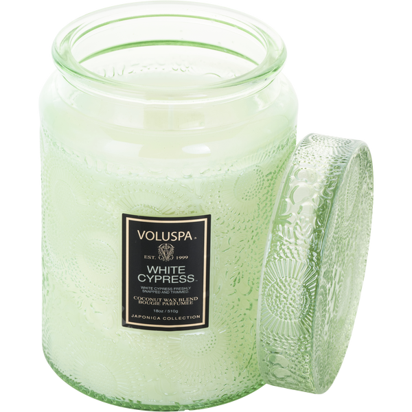 Voluspa White Cypress by Voluspa, Large Jar Candle 18 oz