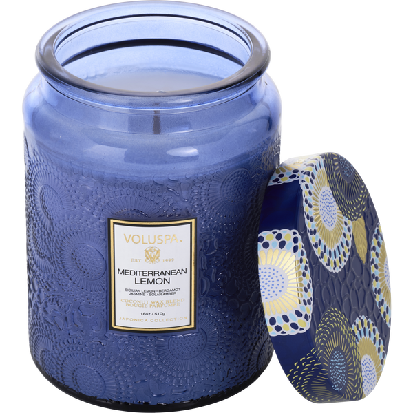 Voluspa Mediterranian Lemon by Voluspa, Large Jar Candle 18 oz