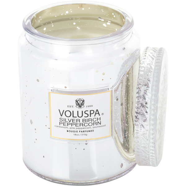 Voluspa Silver Birch Peppercorn by Voluspa, Large Jar Candle 18 oz