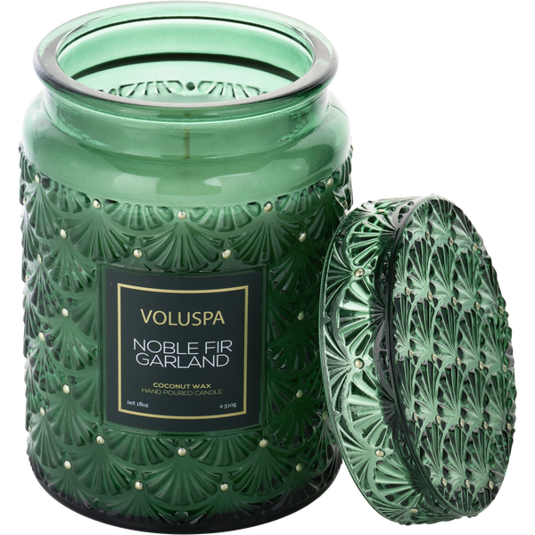 Voluspa Noble Fir & Garland by Voluspa, Large Jar Candle 18 oz