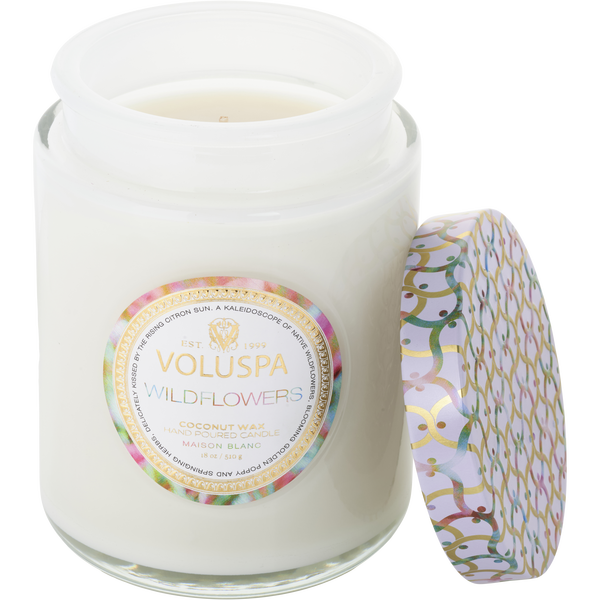 Voluspa Blanc Wildflowers by Voluspa, Large Jar Candle 18 oz