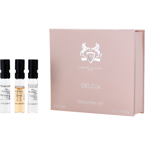 Parfums De Marly Variety by Parfums De Marly, 3 Piece Variety With Delina & Delina Exclusif & Delina La Rosee And All Are Eau De Parfum Spray Vials