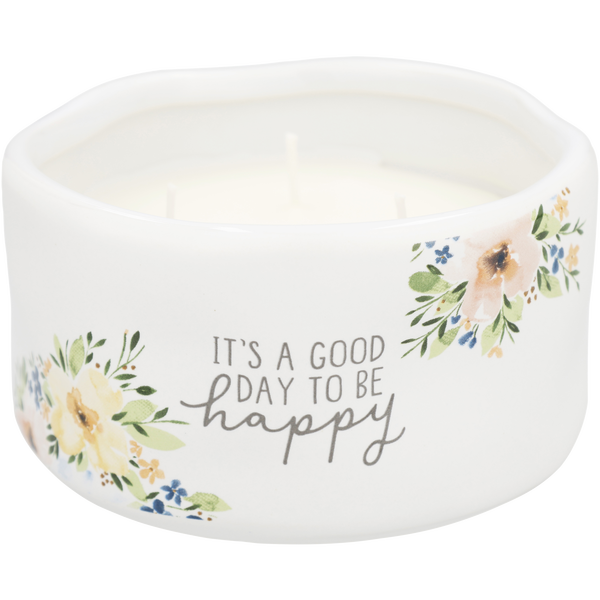 Pavilion Happy by Pavilion, Soy Wax Reveal Candle 8 oz