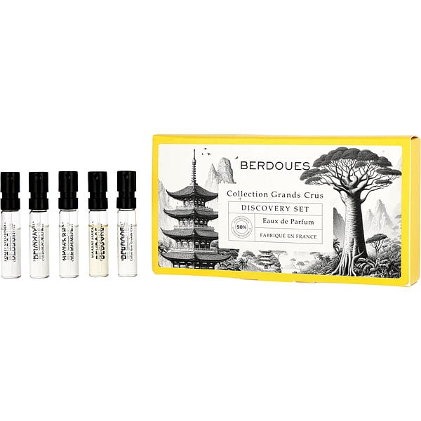 Berdoues Collection Grands Crus Variety by Berdoues, Discovery Set With Assam Of India & Maasai Mara & Mathahari Di Bali & Selva Do Brazil & Somei Yoshino And All Are Eau De Parfum Spray Vials, image 1 of 2