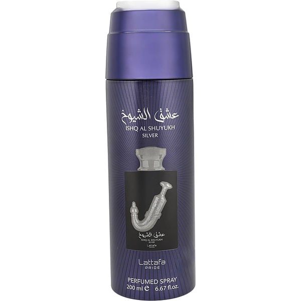 Lattafa Pride Ishq Al Shuyukh Silver by Lattafa, Body Spray 6.7 oz, image 1 of 2