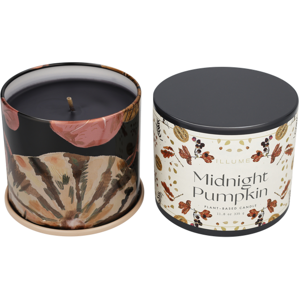 Illume Midnight Pumpkin by Illume, Vanity Tin Candle 11.8 oz