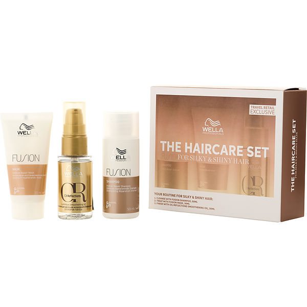 Wella by Wella, Fusion Shampoo 50 ml & Fusion Mask 30 ml & Oil Reflections Smoothening Oil 30 ml