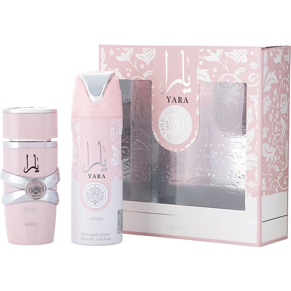 Lattafa YARA 香水 2本セット Amazon.com : Lattafa 2 Piece Gift Set (Yara EDP 3.4 Fl Oz + Yara