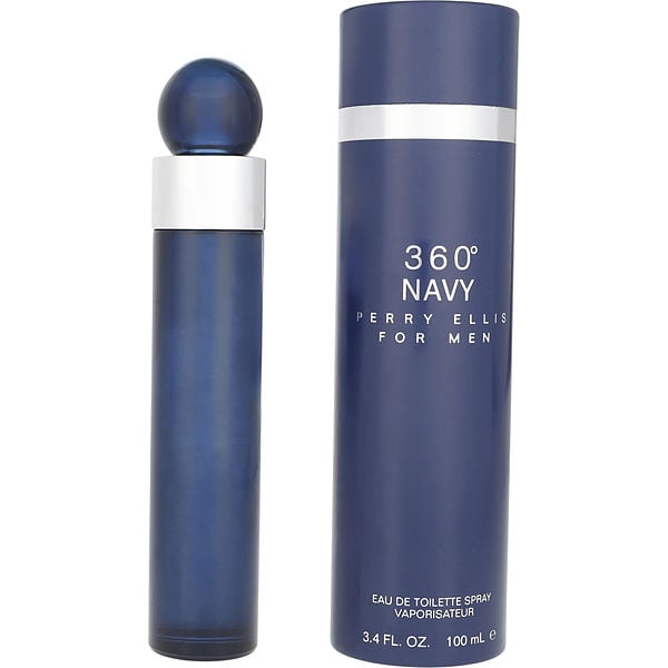 Perry Ellis 360 Navy by Perry Ellis, Eau De Toilette Spray 3.4 oz