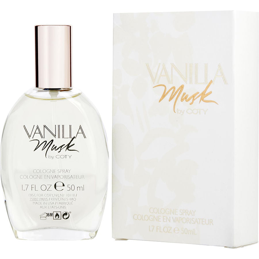 Vanilla Musk By Coty Cologne Spray 1.7 Oz 50 ML For Women Glass Bottle