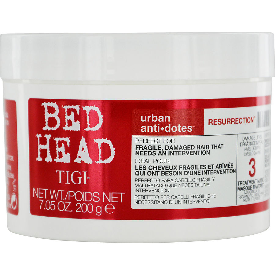 Маска для сильно поврежденных. Маска Tigi Bed head. Tigi Bed head красная маска. Tigi Bed head Resurrection маска восстанавливающая. Шампунь Bed head красный.