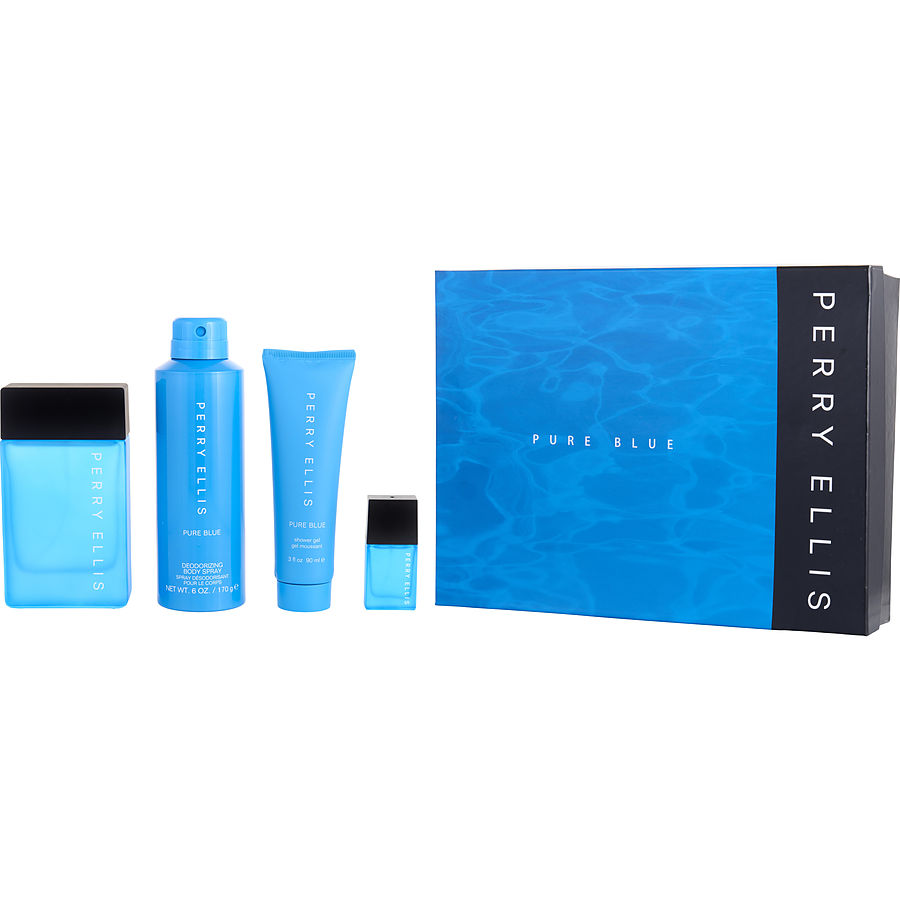 Perry Ellis Pure Blue 4pc Gift Set