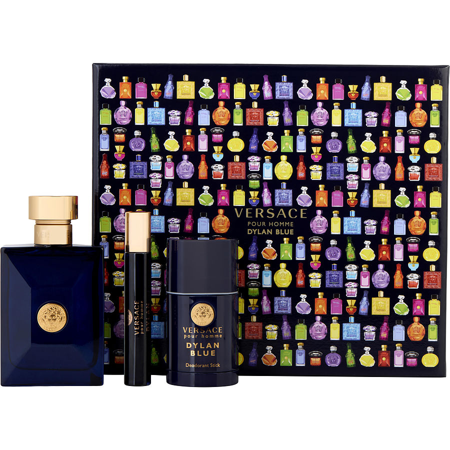 Versace Men's Dylan Blue 3pc Gift Set Fragrances 8011003859870