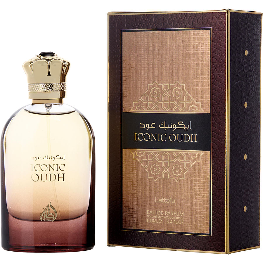 Iconic Oud Eau De Parfum By Lattafa Oriental Perfume 100ml 3.4 fl oz