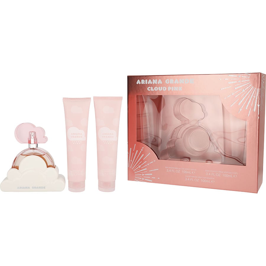 Ariana Grande Cloud Pink 3pc Set - Edp + Body Souffle + Shower Gel