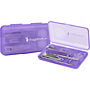 Fragrancenet Beauty Accessories 4 Piece Set With Nail Clipper & Tweezers & Cuticle Scissors & Cuticle Pusher In A Compact Case for unisex