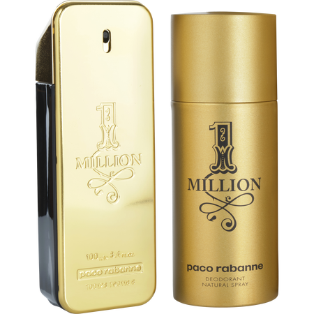 Paco Rabanne 1 Million EDT spray 3.4 oz & DEODORANT spray 5 oz for men