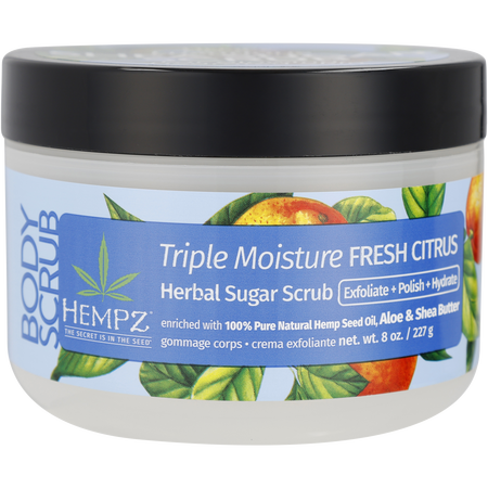Hempz by Hempz Triple Moisture Herbal Creme Body Scrub -176g/7.3OZ for unisex