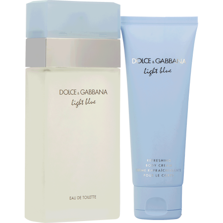 Dolce & Gabbana D & G Light Blue EDT spray 3.3 oz & BODY CREAM 2.5 oz for women