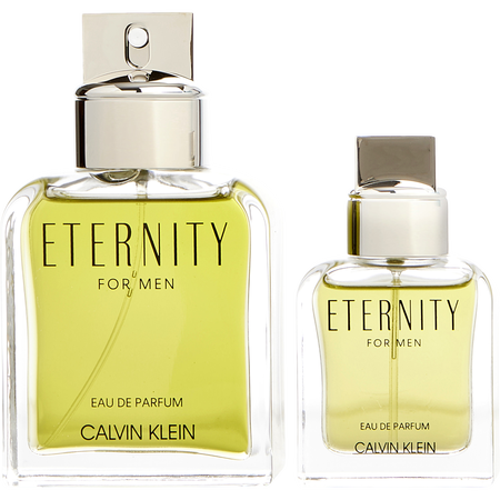 Calvin Klein Eternity Eau de parfum spray 3.3 oz & Eau de parfum spray 1 oz for men