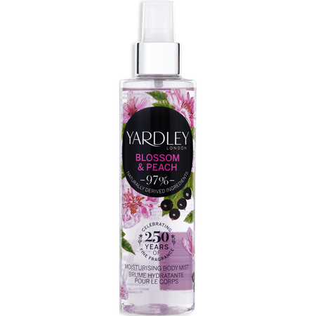 Yardley Cherry Blossom & Peach by Yardley FRAGRANCE MIST 6.7 oz for women