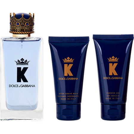 Dolce & Gabbana K EDT spray 3.3 oz & AFTERSHAVE BALM 1.7 oz & SHOWER GEL 1.7 oz for men