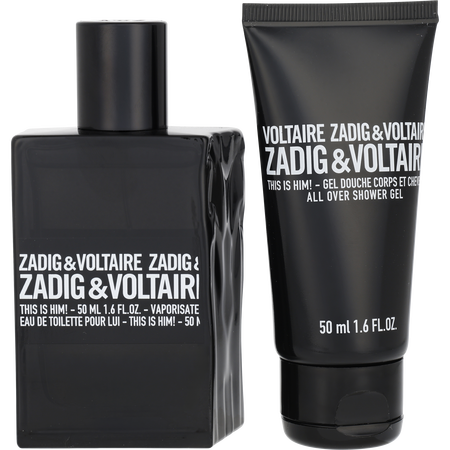 Zadig & Voltaire This Is Him! EDT spray 1.6 oz & SHOWER GEL 1.6 oz for men