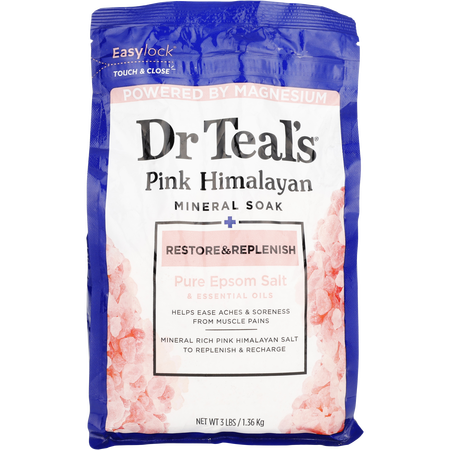Dr. Teal's by Dr. Teal's Pink Himalayan Body Wash - Restore & Replenish with Pure Epsom Salt & Essential Oils -710ml/24OZ for unisex