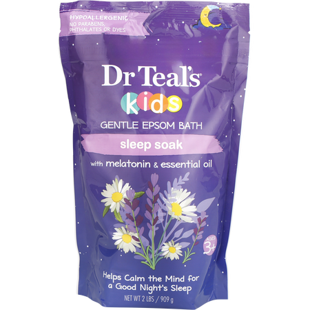 Dr. Teal's by Dr. Teal's Kids Gentle Epsom Salt Sleep Soak with Melatonin & Essential Oils -909g/32OZ for unisex