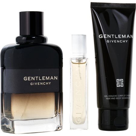 Givenchy Gentleman Boisee Eau de parfum spray 3.3 oz & SHOWER GEL 2.5 oz & Eau de parfum spray 0.4 oz MINI for men