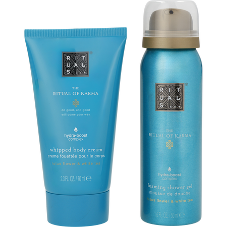 Rituals by Rituals The Ritual of Karma Set: Foaming Shower Gel 1.7OZ + Body Cream 2.3OZ -2pcs for unisex