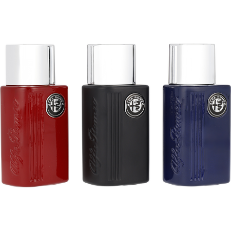 Alfa Romeo Variety by Alfa Romeo BLACK & BLUE & RED AND ALL ARE EDT spray 1.3 oz for men