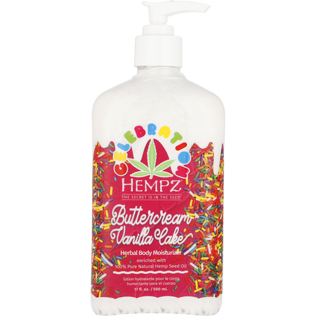 Hempz by Hempz Buttercream Vanilla Cake Herbal Body Moisturizer -500ml/17OZ for unisex