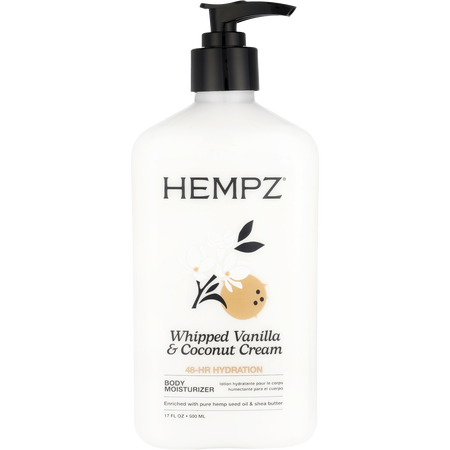 Hempz by Hempz Whipped Vanilla & Coconut Cream Herbal Body Moisturizer -500ml/17OZ for unisex
