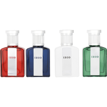 Izod Variety by Phillips Van Heusen 4 PIECE LEGACY SET WITH LEGACY & GREEN & RED & WHITE AND ALL ARE EDT spray 0.5 oz for men