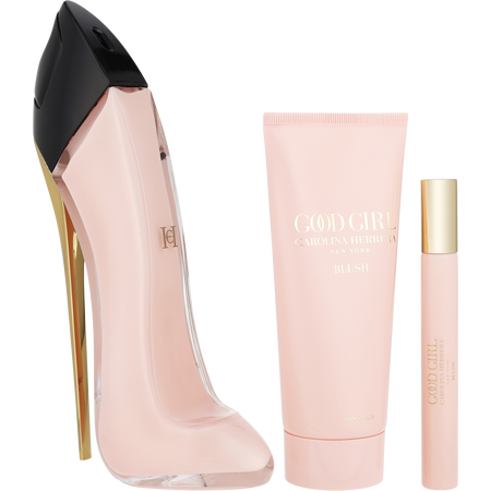 Carolina Herrera Ch Good Girl Blush Eau de parfum spray 2.7 oz & BODY LOTION 3.4 oz & Eau de parfum spray 0.34 oz MINI for women