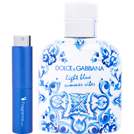 Dolce & Gabbana D & G Light Blue Summer Vibes EDT spray 0.27 oz (TRAVEL spray) for men