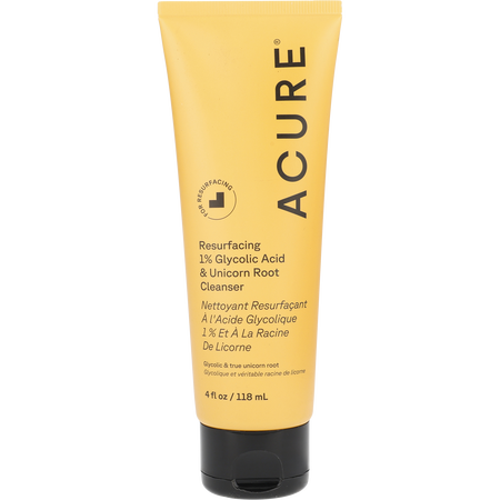 Acure by Acure Resurfacing Glycolic + Unicorn Root Cleanser -118ml/4OZ for women