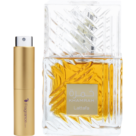Lattafa Khamrah Eau de parfum spray 0.27 oz (TRAVEL spray) for unisex