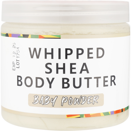 Akwaaba by Akwaaba Whipped Shea Butter - Baby Powder -340g/12OZ for women